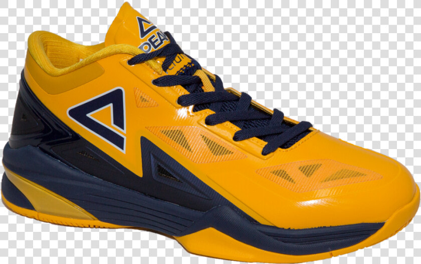 Peak Lightning Yellow   Navy   Sneakers  HD Png DownloadTransparent PNG