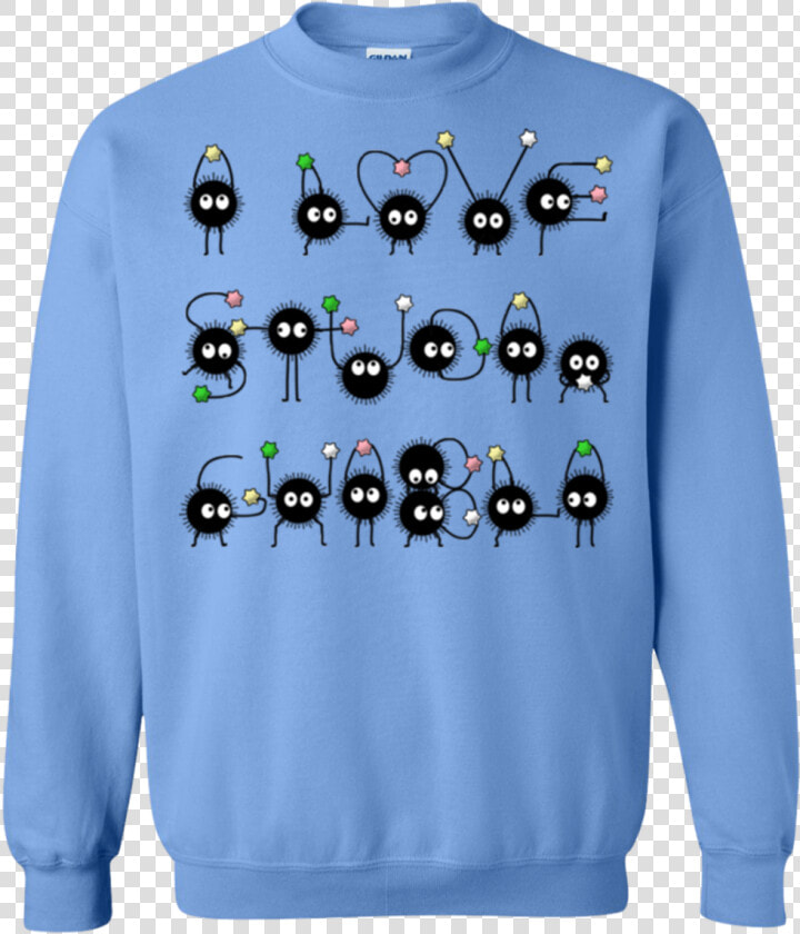 I Love Studio Ghibli Crewneck Sweatshirt   Design Studio Ghibli Shirt  HD Png DownloadTransparent PNG