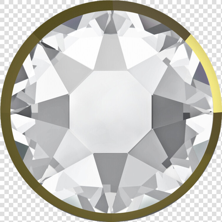 Crystal Rimmed Dorado Swarovski Rhinestones Flatback  HD Png DownloadTransparent PNG