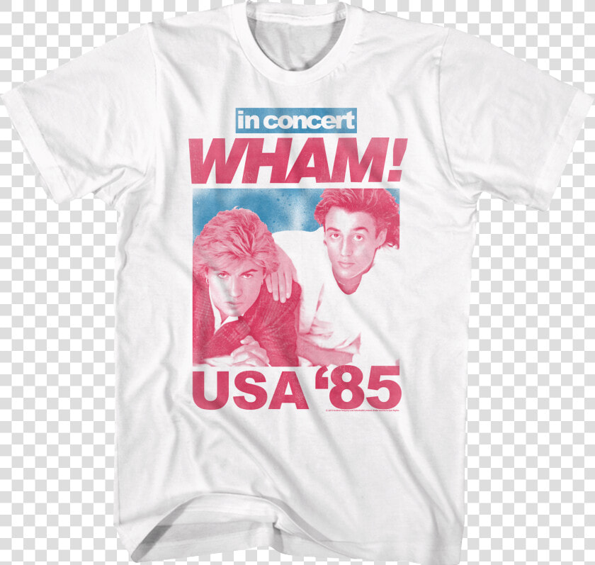 85 Usa Concert Wham T shirt   Active Shirt  HD Png DownloadTransparent PNG