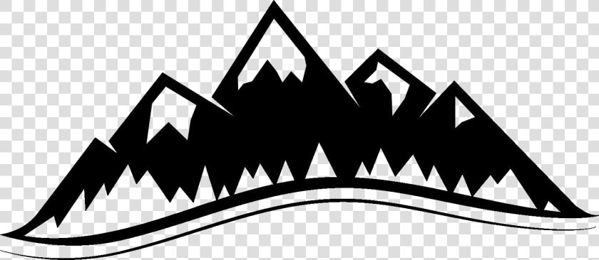 Mountain Transparent Images   Mountains Clipart Black And White  HD Png DownloadTransparent PNG