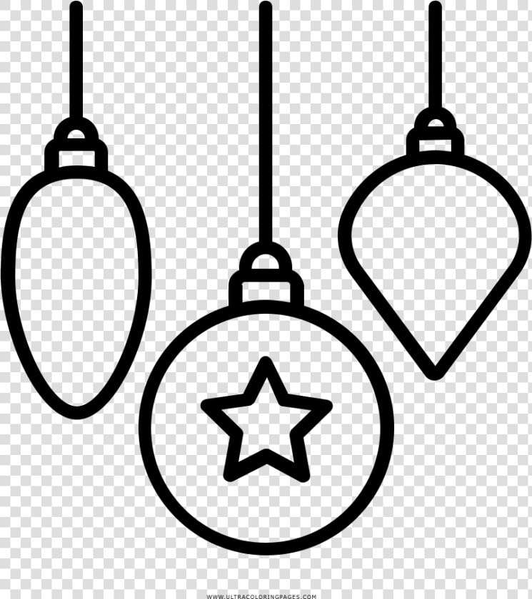 Christmas Ornaments Coloring Page   Bauble Icon  HD Png DownloadTransparent PNG