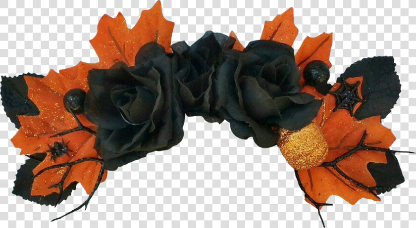  halloween2018  flowercrown  halloween  crown  coronadeflores   Orange And Black Flower Crown Png  Transparent PngTransparent PNG