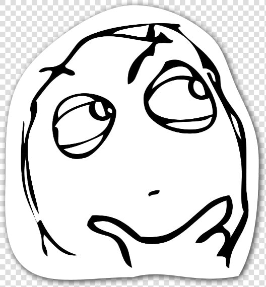 Memes Thinking Sticker   Meme Thinking Face Png  Transparent PngTransparent PNG