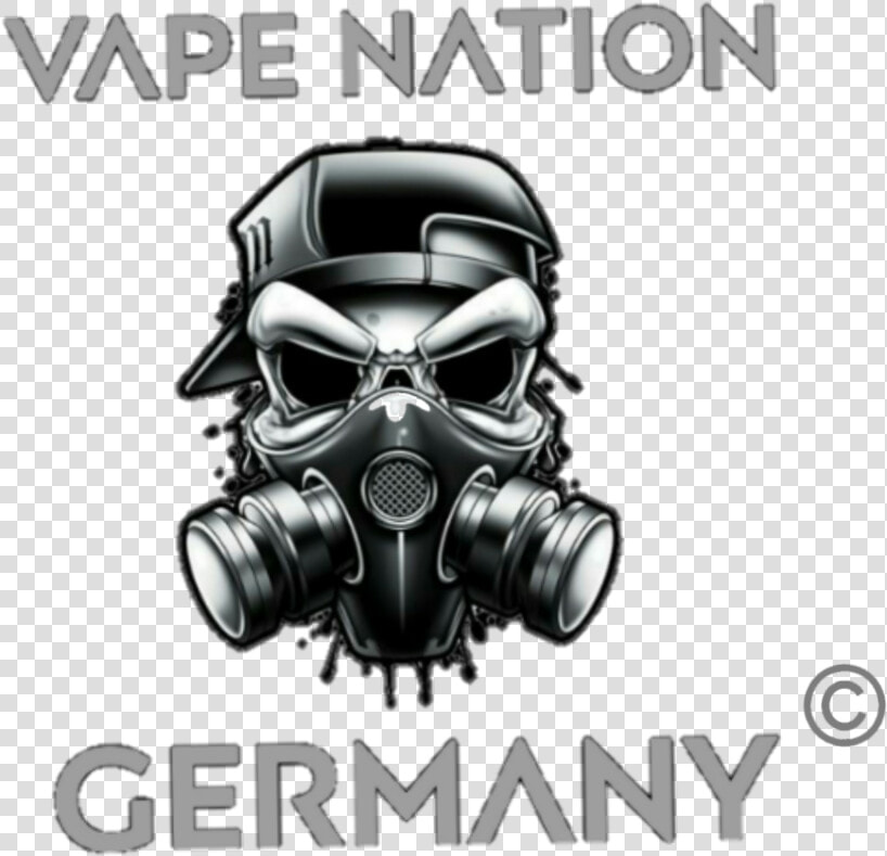 Vape Nation Germany   Gas Mask Vaping Logo  HD Png DownloadTransparent PNG