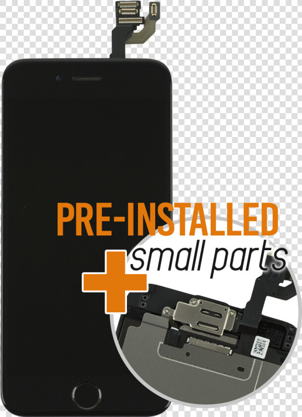 Iphone 6 Black Display Assembly With Front Camera And   Mobile Phone  HD Png DownloadTransparent PNG