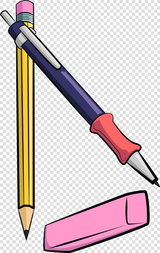 School School Supplies Education   Pens Pencils And Erasers Transparent  HD Png DownloadTransparent PNG