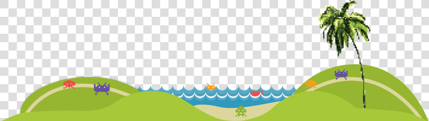 Alien Beach Scene   Beach Scene Transparent Background  HD Png DownloadTransparent PNG