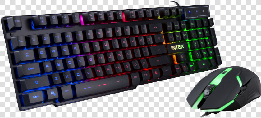 Mm Keyboard Mouse Combo 400 Title Mm Keyboard Mouse   Intex Gaming Keyboard And Mouse  HD Png DownloadTransparent PNG