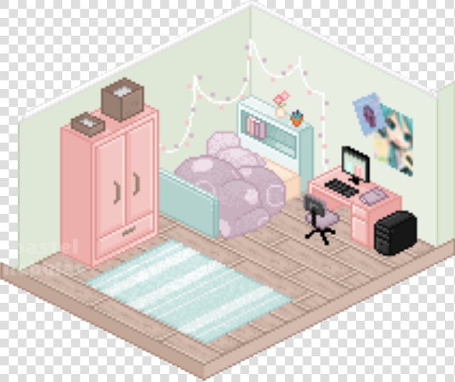 Clip Art Freeuse Library Bedroom Room Chibi Tacobell   Bedroom Chibi  HD Png DownloadTransparent PNG