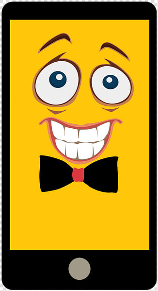 Smartphone  Tablet  Emoji  Yellow  Funny  Joy  Emoticon   Funny Emoji Png  Transparent PngTransparent PNG