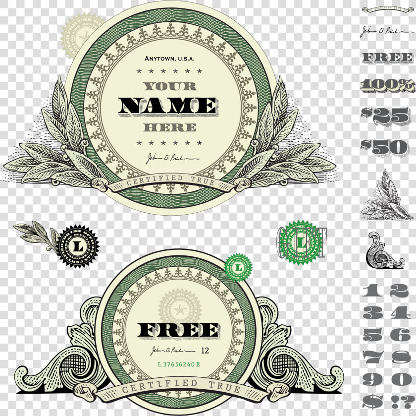 Decorative Elements Finance Money Photography Banknotes   Money Frame Vector  HD Png DownloadTransparent PNG