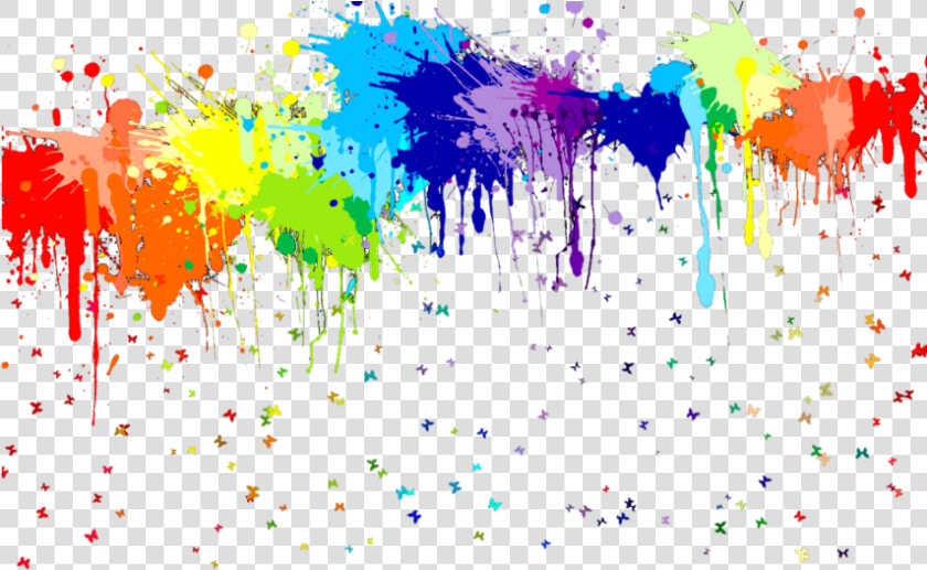  freetoedit  rainbow  colorful  paint  splash  splatter   Paint Splash Transparent Background  HD Png DownloadTransparent PNG