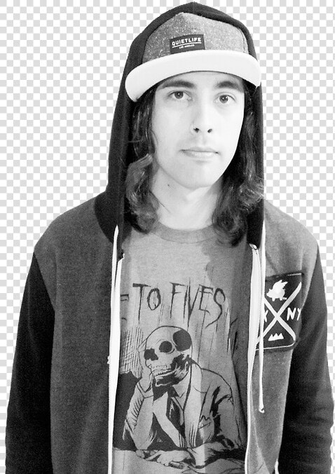 Vic Fuentes Black And White  HD Png DownloadTransparent PNG