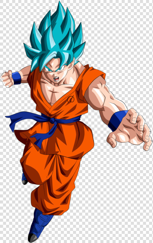 Ssgss Goku Png Hd   Orange And Blue Character  Transparent PngTransparent PNG