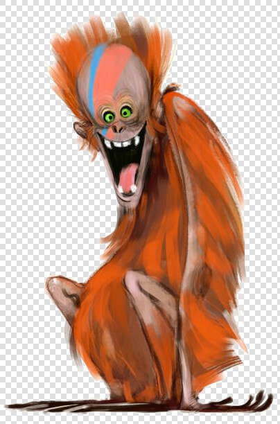 Cartoon Orangutan   Orangutan Cartoon Drawings  HD Png DownloadTransparent PNG