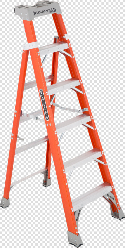 Transparent Ladders Png   Louisville Cross Step Ladder  Png DownloadTransparent PNG