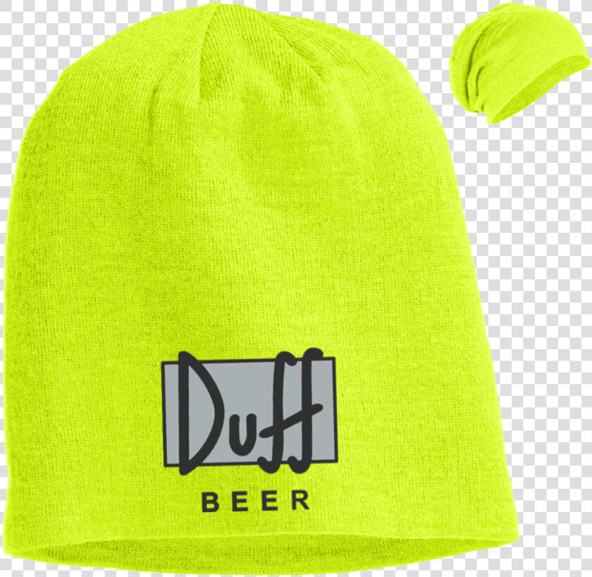 Duff Beer Logo Slouch Beanie Hats   Duff Beer  HD Png DownloadTransparent PNG