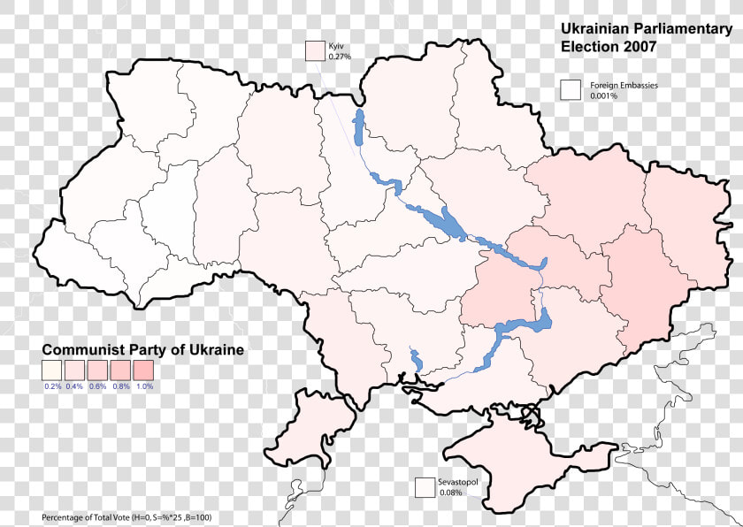 Ukrainian Parliamentary Election 2007 A   Карта Голодомору  HD Png DownloadTransparent PNG