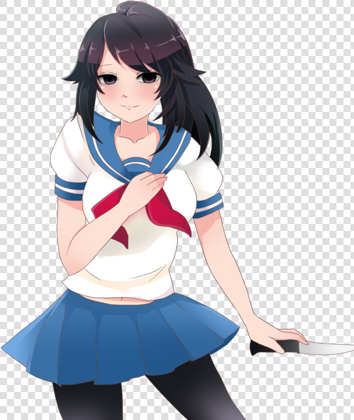 Ayano Aishi Whole Body   Png Download   Ayano Aishi Transparent Background  Png DownloadTransparent PNG