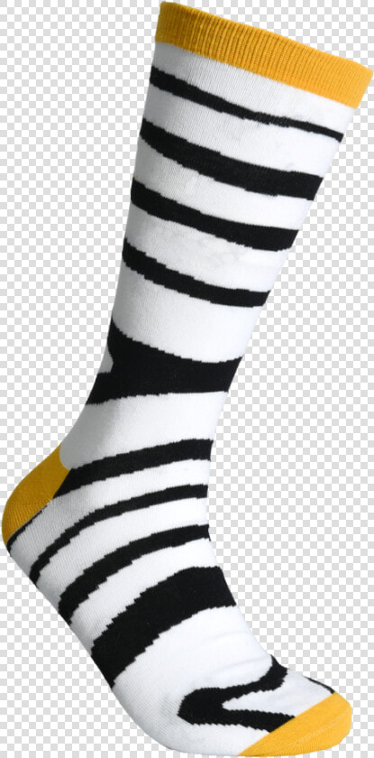 Zebra Stripe Sock   Sock  HD Png DownloadTransparent PNG