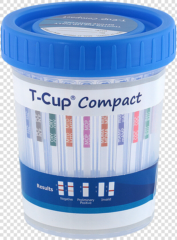 16 Panel T cup Compact Instant Drug Test Cup 25 box   T Cup Drug Test  HD Png DownloadTransparent PNG