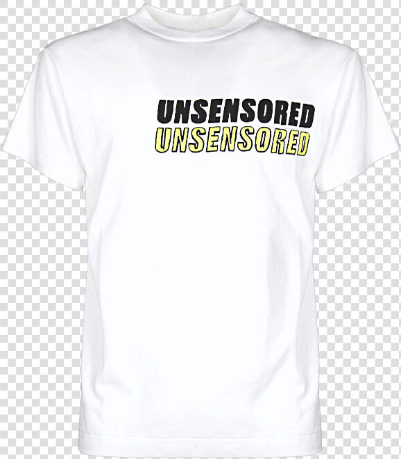 Uncensored Tee   White   Active Shirt  HD Png DownloadTransparent PNG