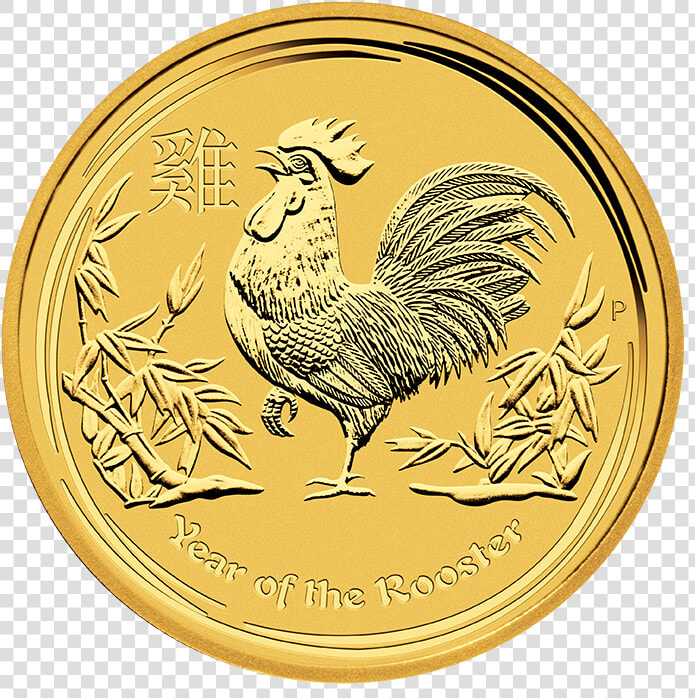 Transparent Year Of The Rooster Png   1 Oz Gold Coin Australia 2017  Png DownloadTransparent PNG