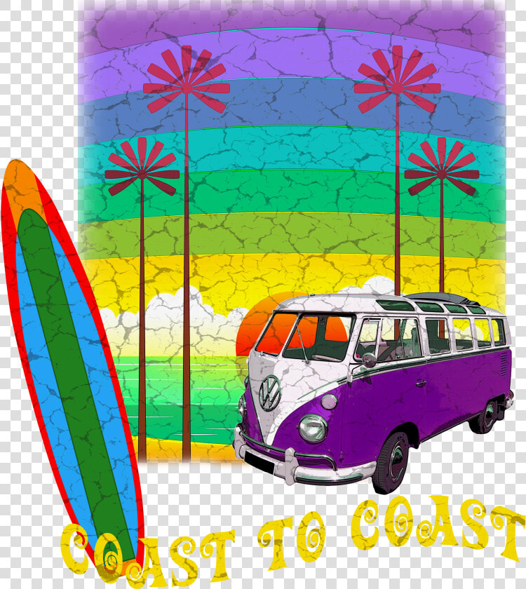 Camper Van Surf Motorhome   Car  HD Png DownloadTransparent PNG