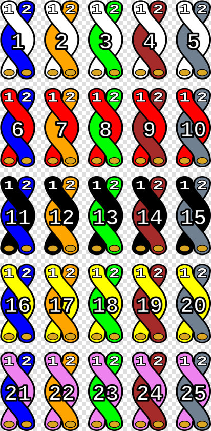 125 Pair Color Code  HD Png DownloadTransparent PNG