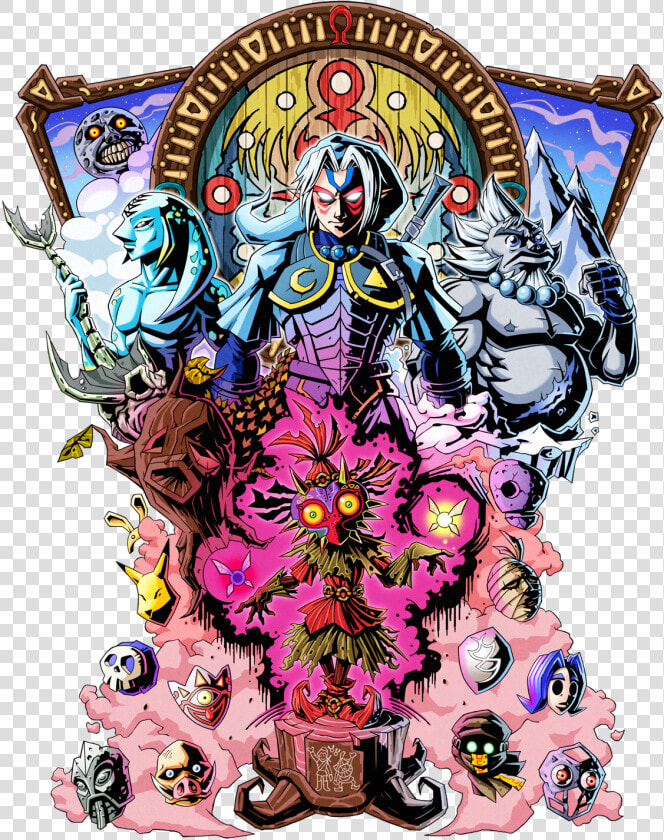 We Re Not Alone   Legend Of Zelda Majora  39 s Mask Tattoo  HD Png DownloadTransparent PNG