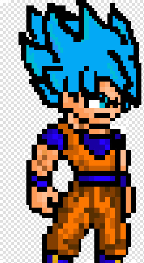 Ssg Goku Pixel Art   Png Download  Transparent PngTransparent PNG