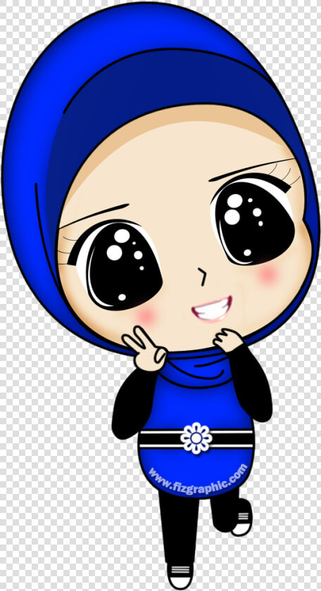 Cute Muslimah Cartoon Png  Transparent PngTransparent PNG