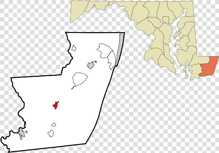 Worcester County Maryland Incorporated And Unincorporated   St Charles County Maryland  HD Png DownloadTransparent PNG