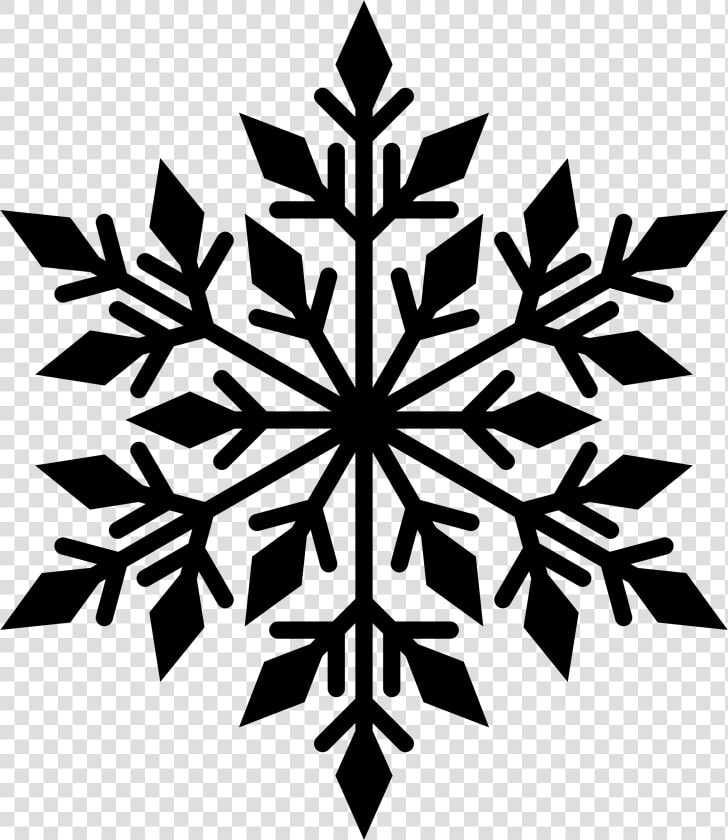 Snowflake Silhouette Clip Art   Black Snowflake Transparent Background  HD Png DownloadTransparent PNG