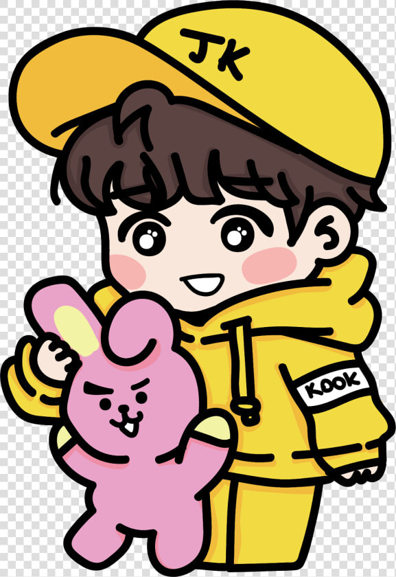 Jungkook  freetoedit  taehyung  chibi  bts  fanart   Bts And Bt21 Fanart  HD Png DownloadTransparent PNG