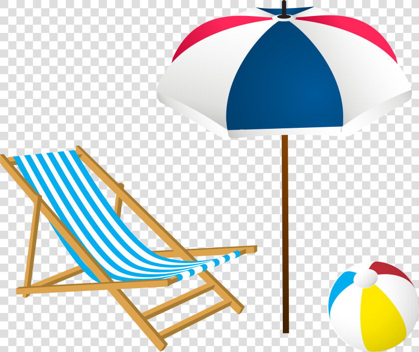 Summer Beach Clip Art   Beach Lounger Png  Transparent PngTransparent PNG