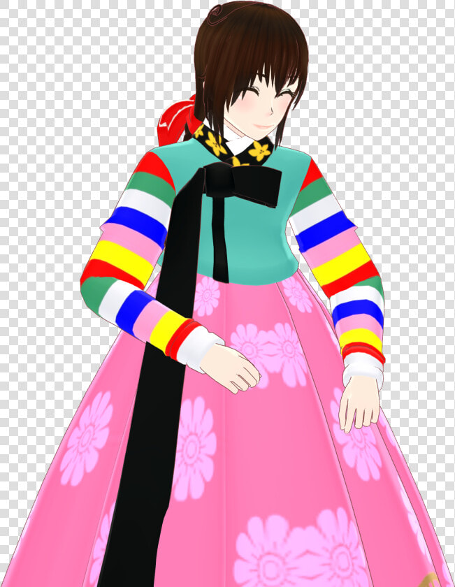 Mmd Hetalia Aph Hanbok Korean Pretty Png Mmd Hetalia   Mmd Hetalia Korea Model Dl  Transparent PngTransparent PNG