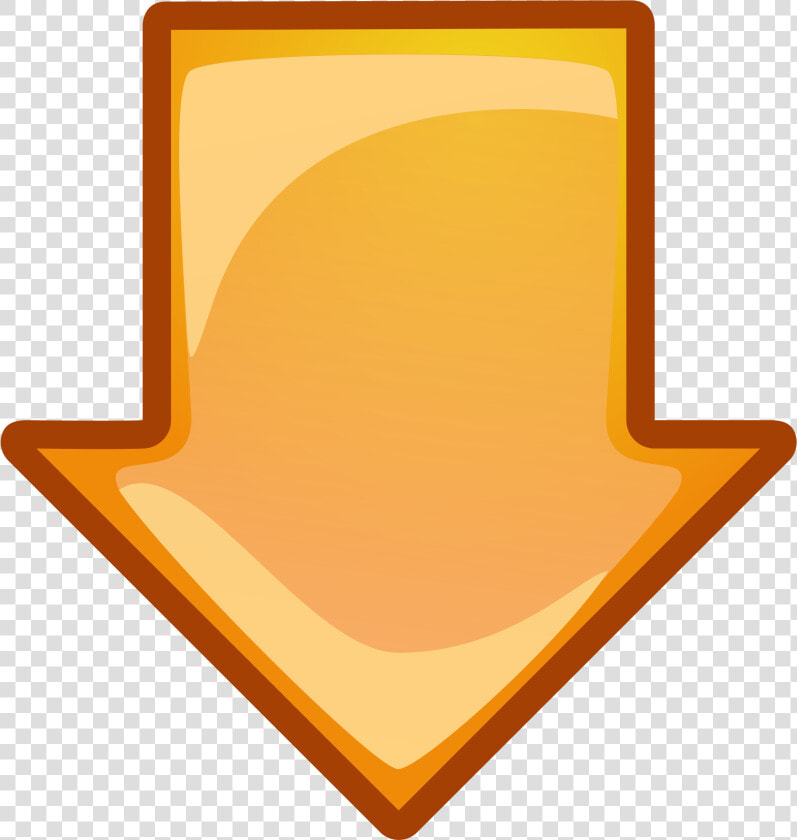 Arrow Orange Down Clip Arts   Orange Arrow Pointing Down  HD Png DownloadTransparent PNG