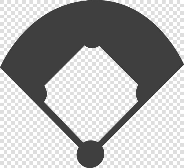 Baseball Field Clip Art   Black Baseball Diamond Clipart  HD Png DownloadTransparent PNG