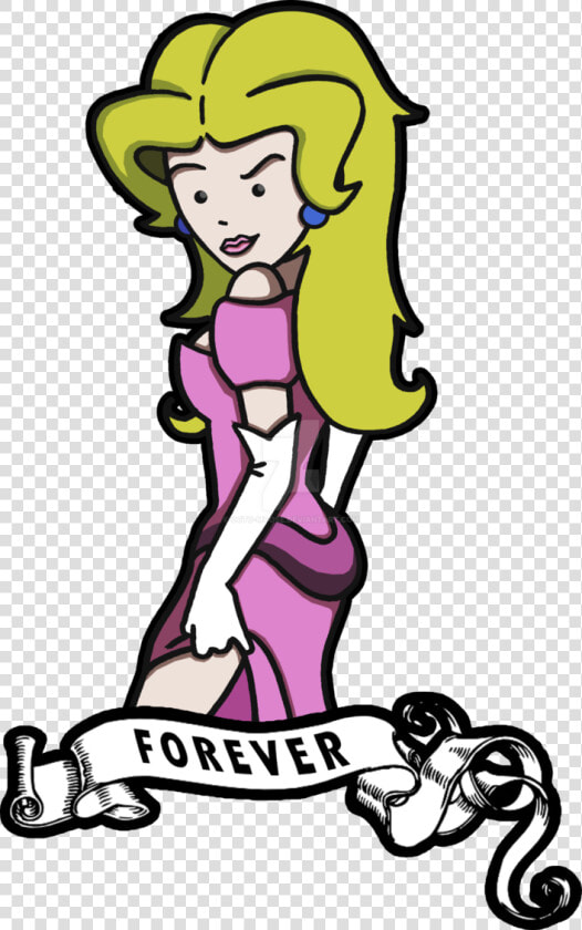 Princess Toadstool Tattoo By Octo moose  HD Png DownloadTransparent PNG