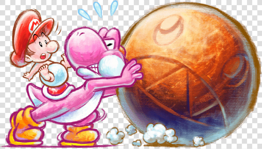 Yoshi  39 s Island Chomp Rock  HD Png DownloadTransparent PNG