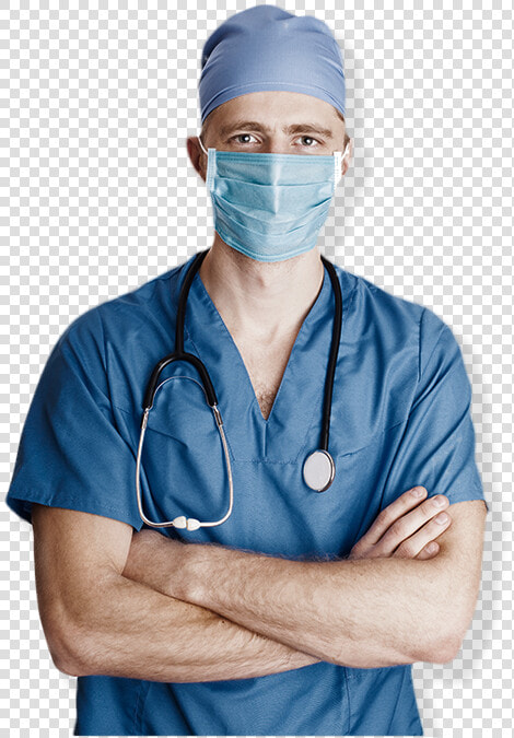 Male Doctor With Scrubs And Face Mask On   Ben Gurion University Medical School  HD Png DownloadTransparent PNG