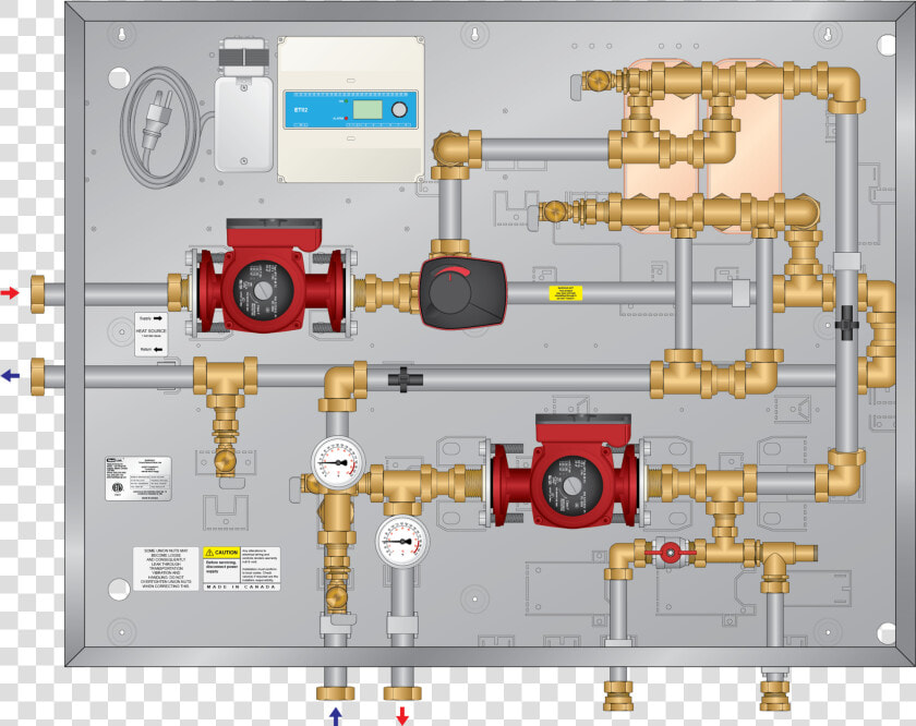 Graphic Of Smp 300mbh Ss Snow Melt Panel 2×30 Hex   Floor Plan  HD Png DownloadTransparent PNG