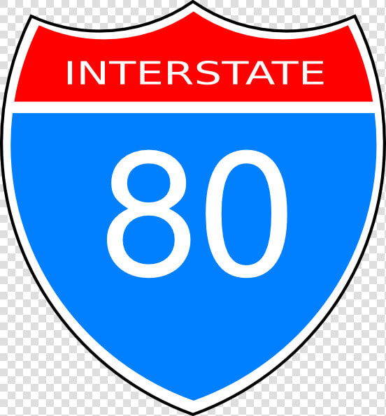 Interstate 80 Road Sign Svg Clip Arts   Interstate 80 Clipart  HD Png DownloadTransparent PNG