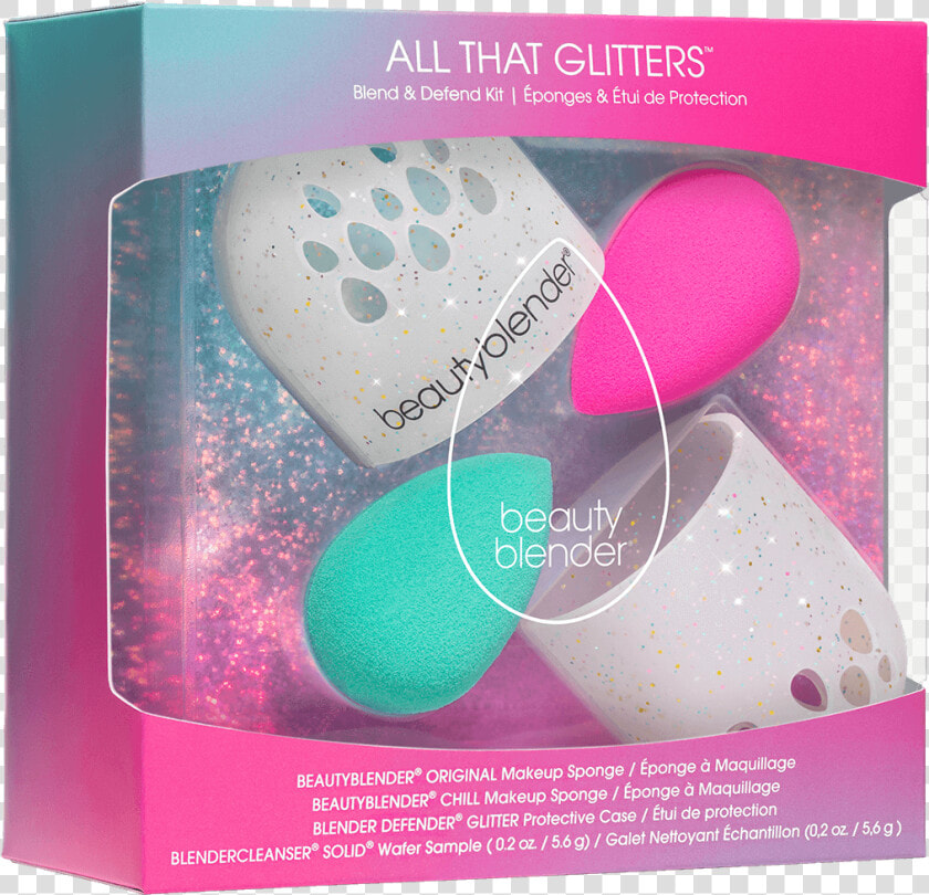 All That Glitters Blend  amp  Defend Kit   Beautyblender All That Glitters  HD Png DownloadTransparent PNG