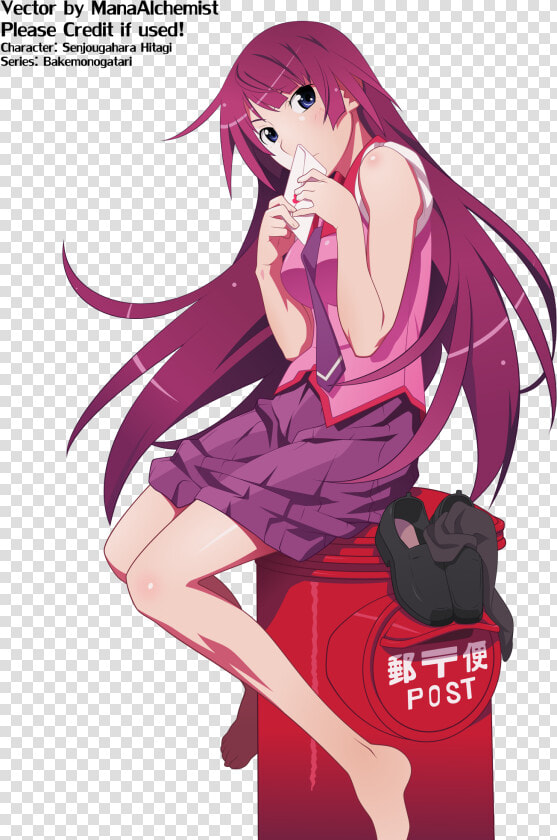 Transparent Hitagi Senjougahara Png   Senjougahara Wallpaper For Phone  Png DownloadTransparent PNG