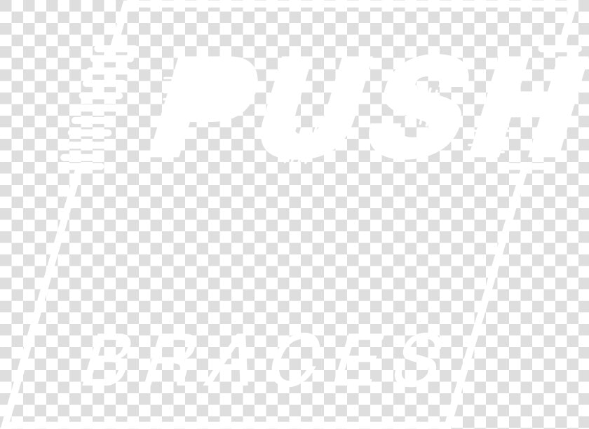 Push Braces Logo Black And White   Poster  HD Png DownloadTransparent PNG