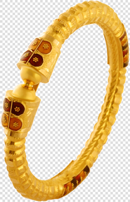 22kt Yellow Gold Bangle For Women   Bangles Of Pc Chandra  HD Png DownloadTransparent PNG