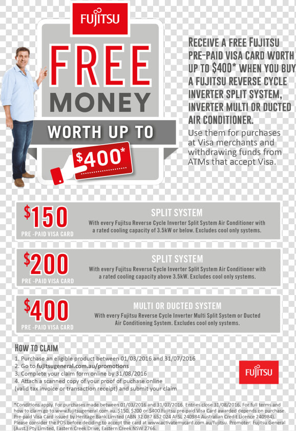 Fujitsu Free Money Promotion  HD Png DownloadTransparent PNG